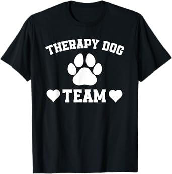 Great Therapy Dog Team Outfit Dogs Lover T-Shirt