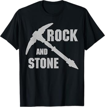 Rock and Stone! - Grey Design Vintage T-Shirt