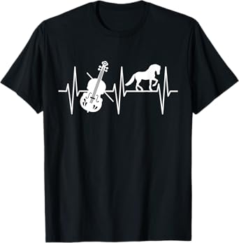 Violin Shirt Funny Horse Lover Classical Music Violinist T-Shirt
