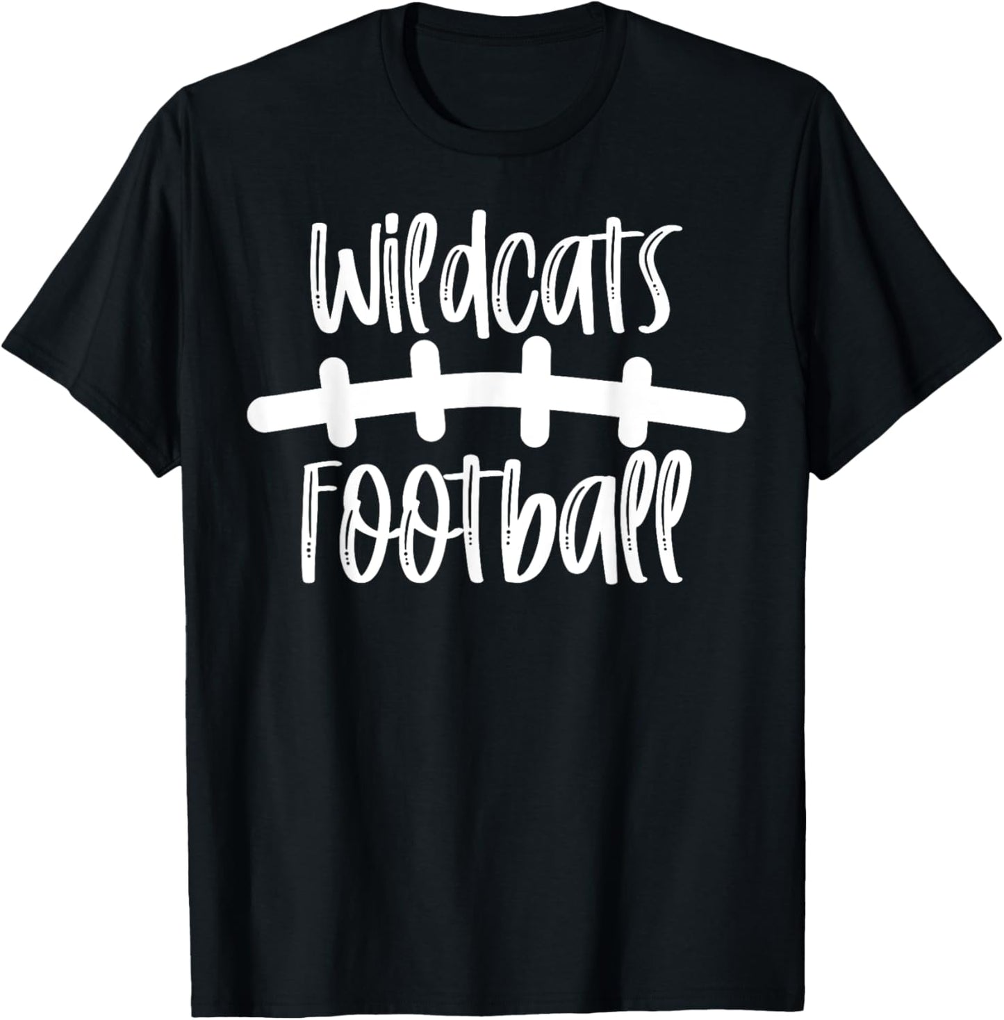Wildcats Football School Spirit Team Mascot Game Night T-Shirt
