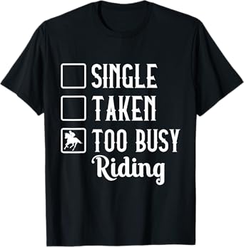 Horseback Single Taken To Busy Riding Horse Pony Arabian T-Shirt