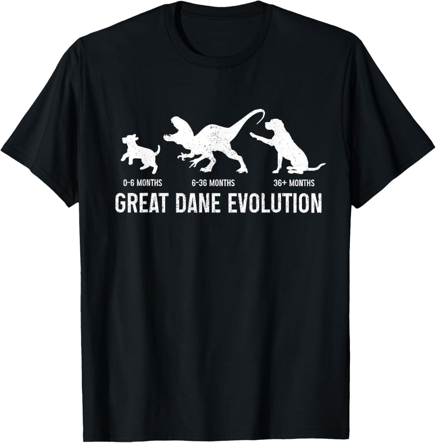 Great Dane Shirt Evolution Great Dane Mom Dog Owner T-Shirt