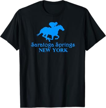 Saratoga Springs Upstate New York Horse Racing Jockey T-Shirt