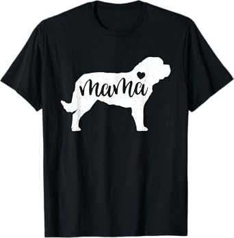 St. Bernard Mama Mom Dog Cute Mothers Day Gift T-Shirt