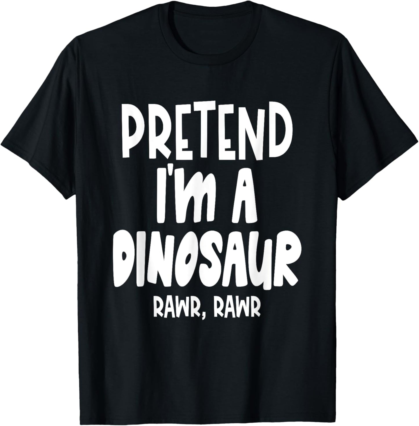 Fun Pretend Dinosaur Shirt - Lazy Halloween Dinosaur Costume T-Shirt