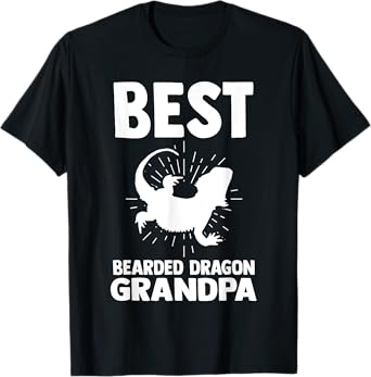 best bearded dragon grandpa lizard T-Shirt