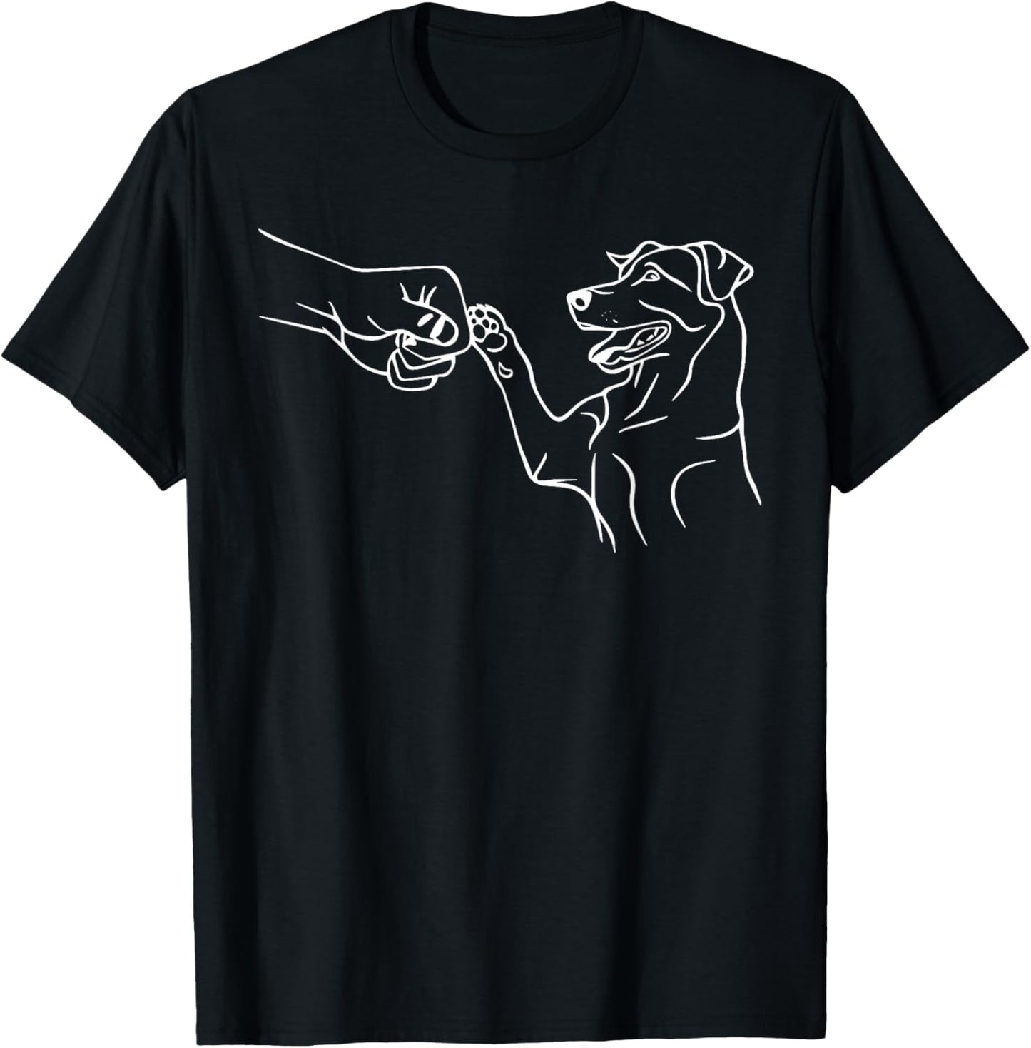 MerchBySiMo LTD Unisex-Adults Dog Lovers T-Shirt, Black, Small, Short Sleeve