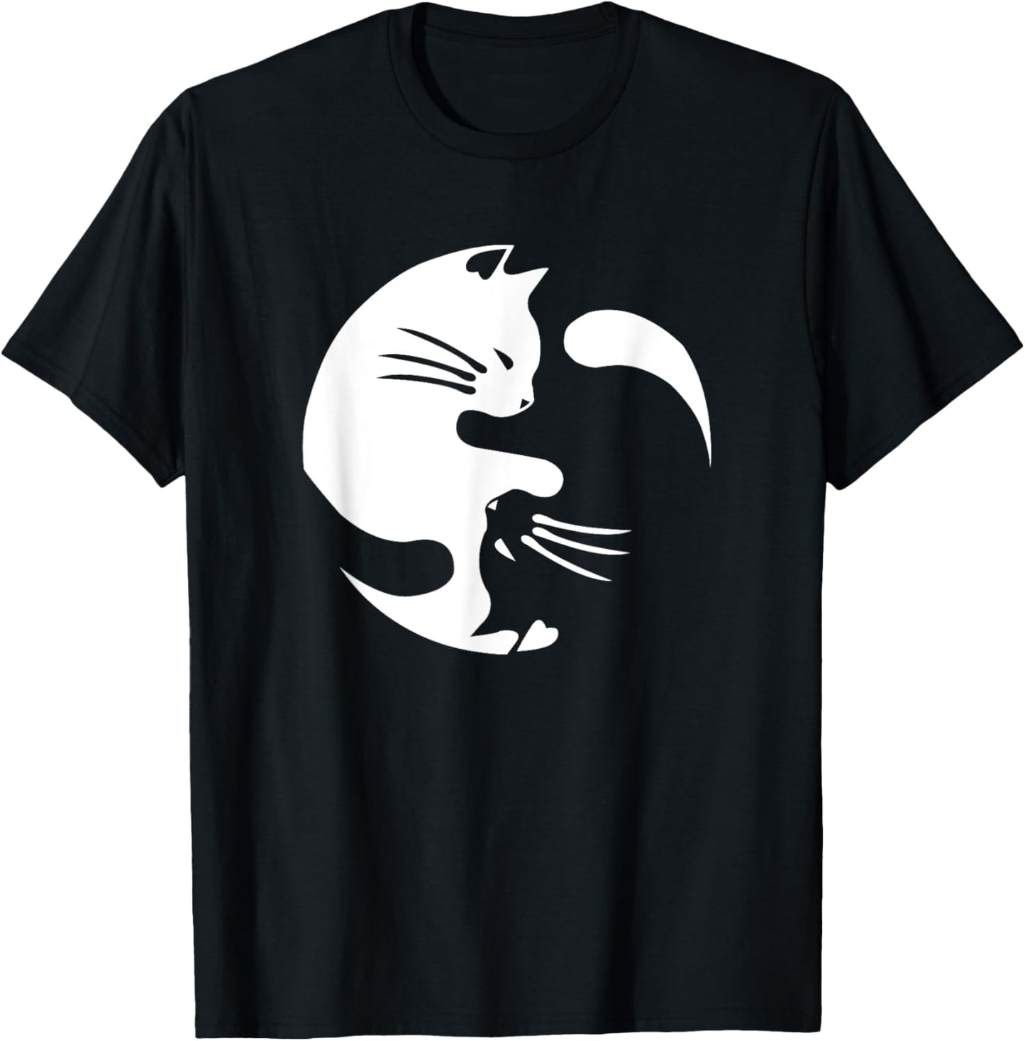 Cat Yin Yang Peace Loving Interconnected T-Shirt Gift Idea T-Shirt