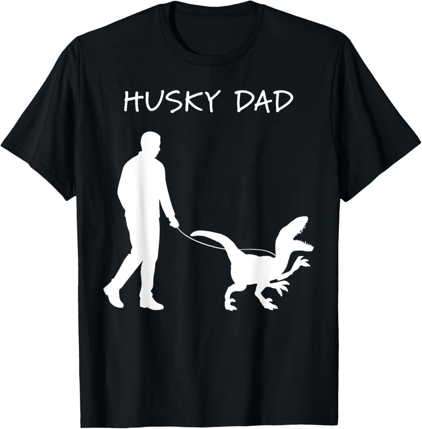 Husky Dad Velociraptor T-shirt