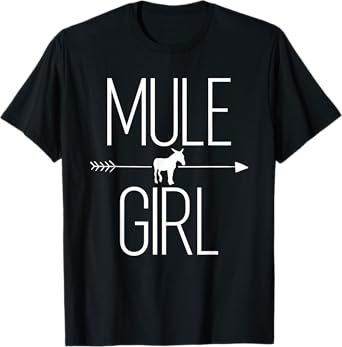 Mule Girl Gift For Women Donkey Horse Hybrid Lover T-Shirt