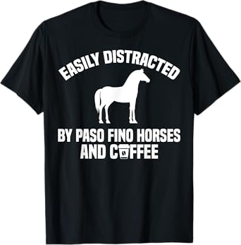 Paso Fino Coffee Apparel - Funny Cute Horse Lover Design T-Shirt