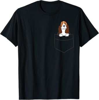 Basset Hound Puppy Basset Hound In a Pocket T-Shirt