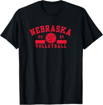 Nebraska Volleyball 2025 Team Player T-Shirt