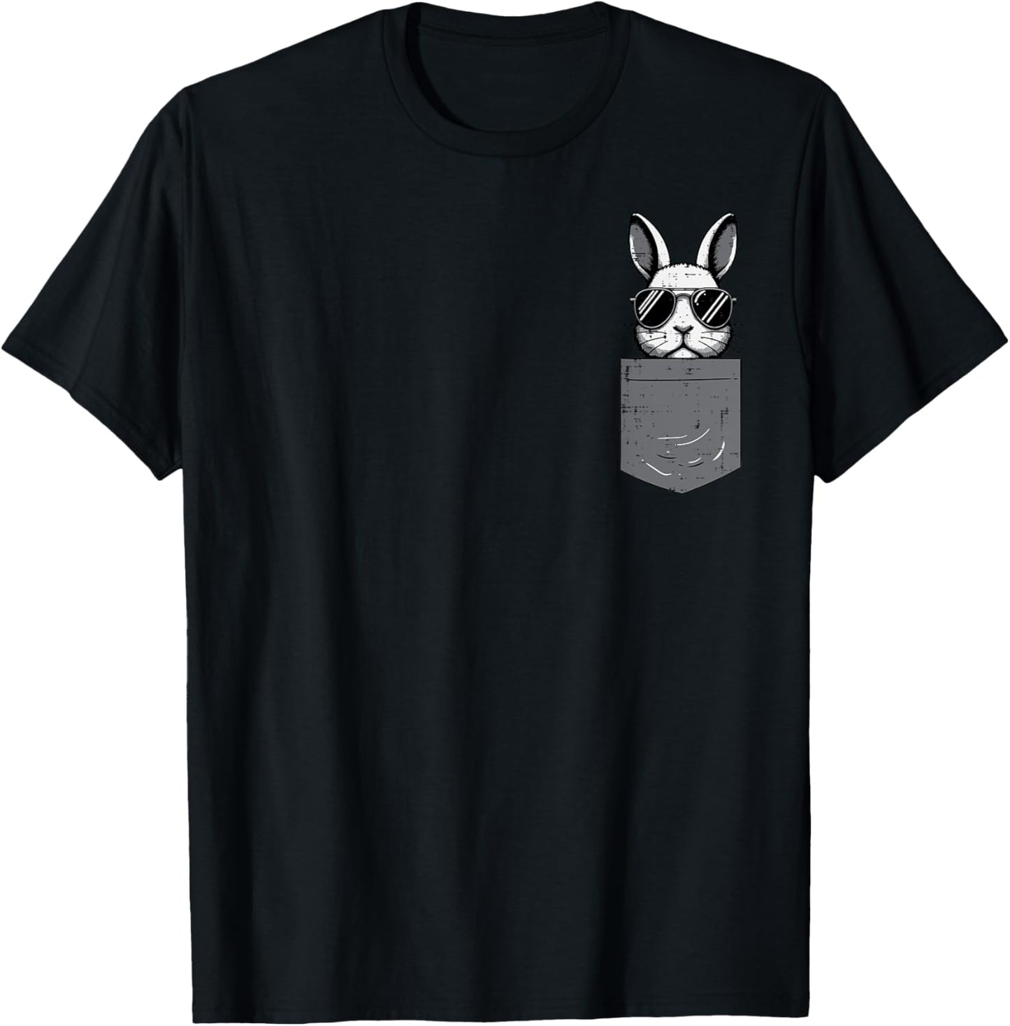 Easter Bunny Pocket Sunglasses Cool Rabbit Men Women Kids T-Shirt