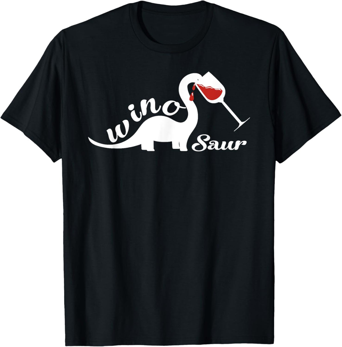 Winosaur Funny Wine Drinking Gifts Brontosaurus T-Shirt
