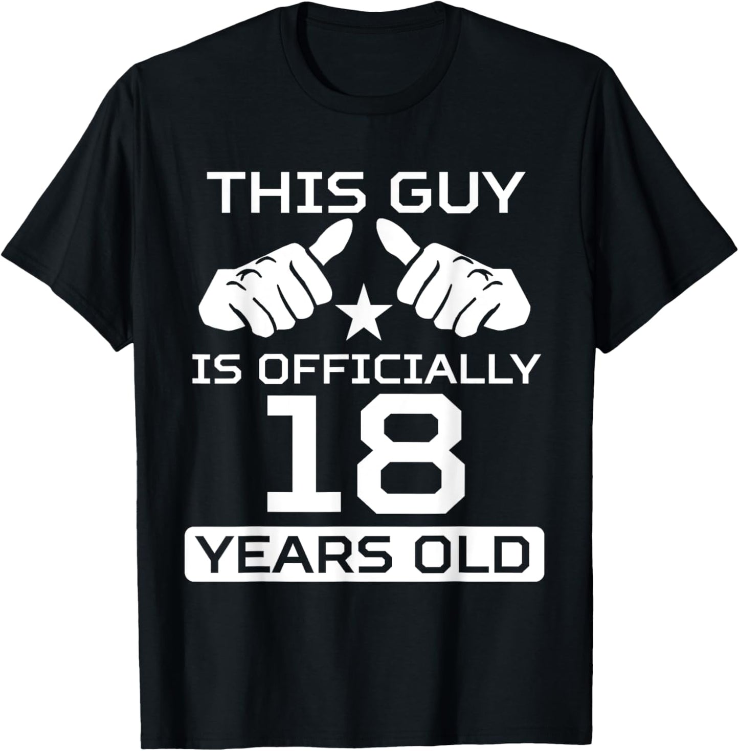 This Guy Is Officially 18 Years Old 18th Birthday T-Shirt