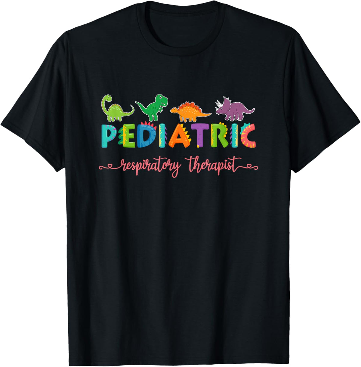 Pediatric Respiratory Therapist RT Dinosaurs T-Shirt