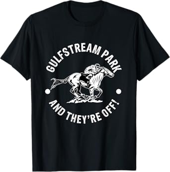 Gulfstream Park Racetrack Horse Race Fan Equestrian FL Derby T-Shirt