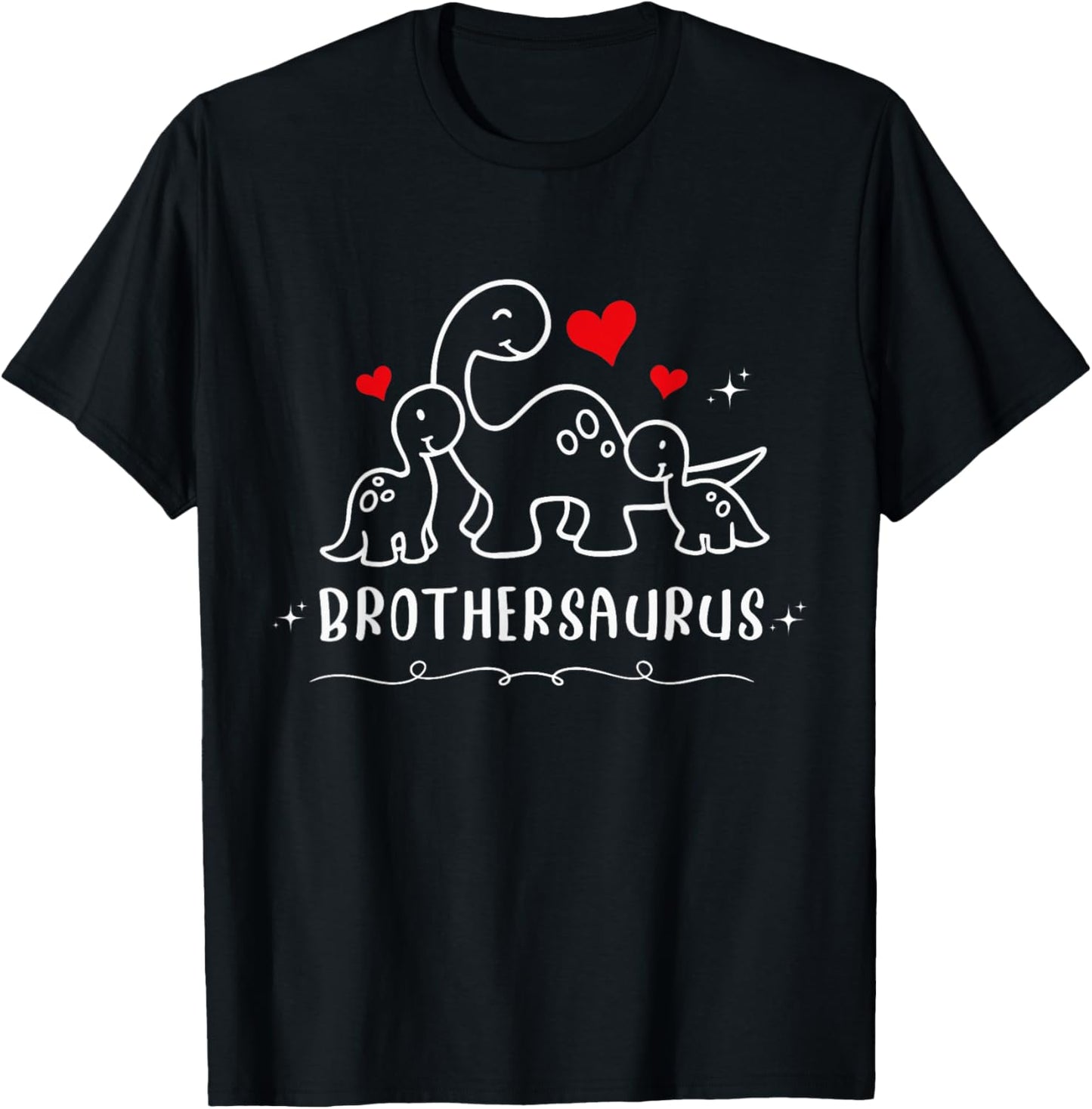 Brothersaurus Boys Birthday Dinosaur 2 Siblings Kids Dino T-Shirt