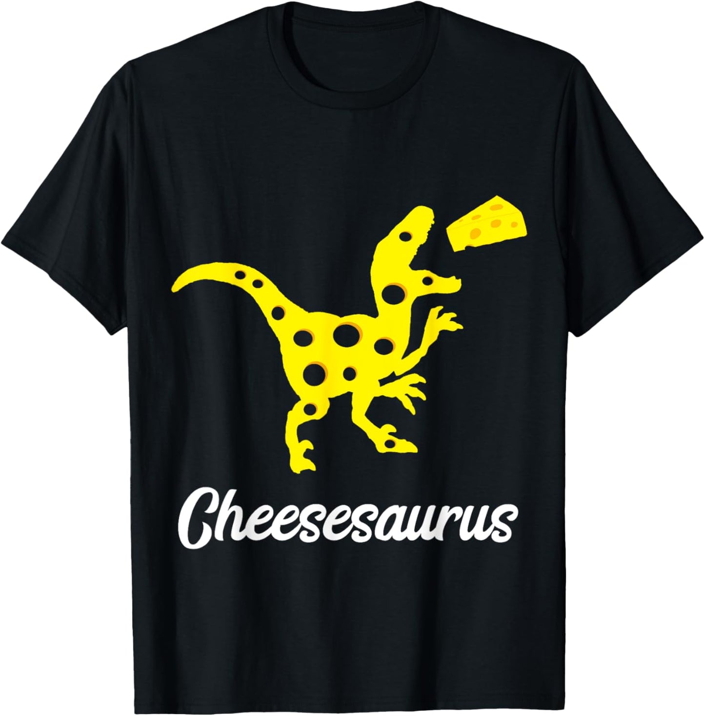 Cheese Dinosaurs Funny Cheddar Dino Brie Gouda T-Rex T-Shirt