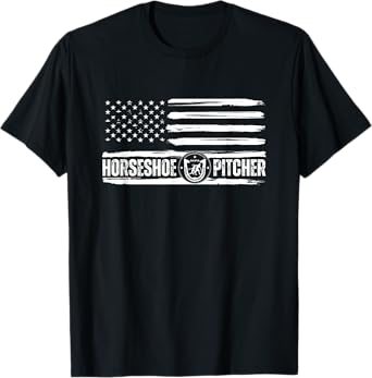 National Horseshoe Pitchers Association NHPA Flag on Front T-Shirt