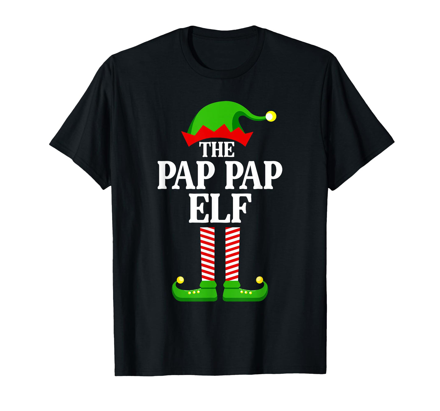 Pap Pap Elf Family Matching Group Funny Christmas T-Shirt