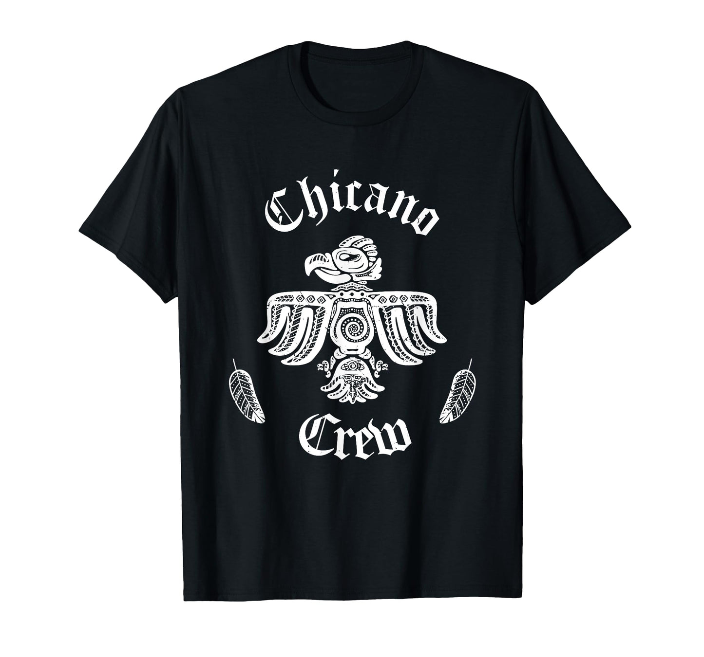 Chicano Crew Shirt | Mexican Huelga Bird Shirt Mens Chicano T-Shirt