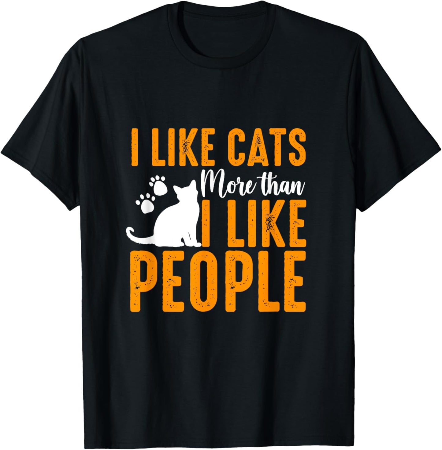 I Like Cats More Than People, Cute Kitten Pet Lover T-Shirt
