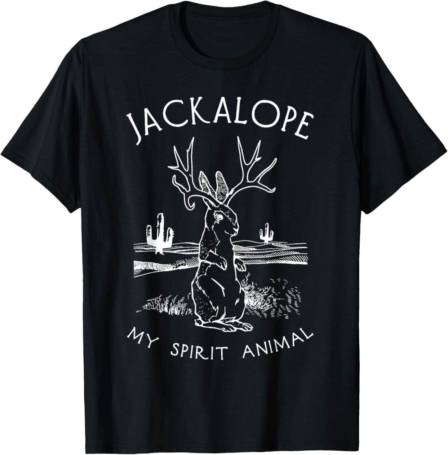 Cute Jackalope Shirt, My Spirit Animal Hare Jackrabbit Tee