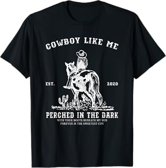 You're A Cowboy Like Me Vintage Cowgirl Horse Lover T-Shirt