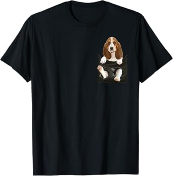 Basset Hound In Pocket Puppy T Shirt T-Shirt