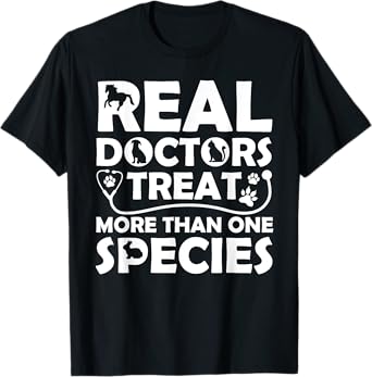 Cool Veterinarian Design For Men Women Veterinary Pet Doctor T-Shirt