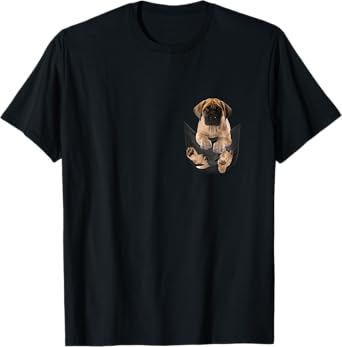 Dog Lovers Gifts Mastiff in Bag T-Shirt for Men Women Girls Kids