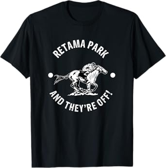 Retama Park Horse Racing Racer Equestrian Texas USA Derby T-Shirt