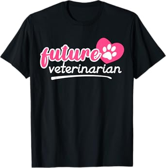 Future Veterinarian Gift Vet Tech Men Women Kids Vet School T-Shirt