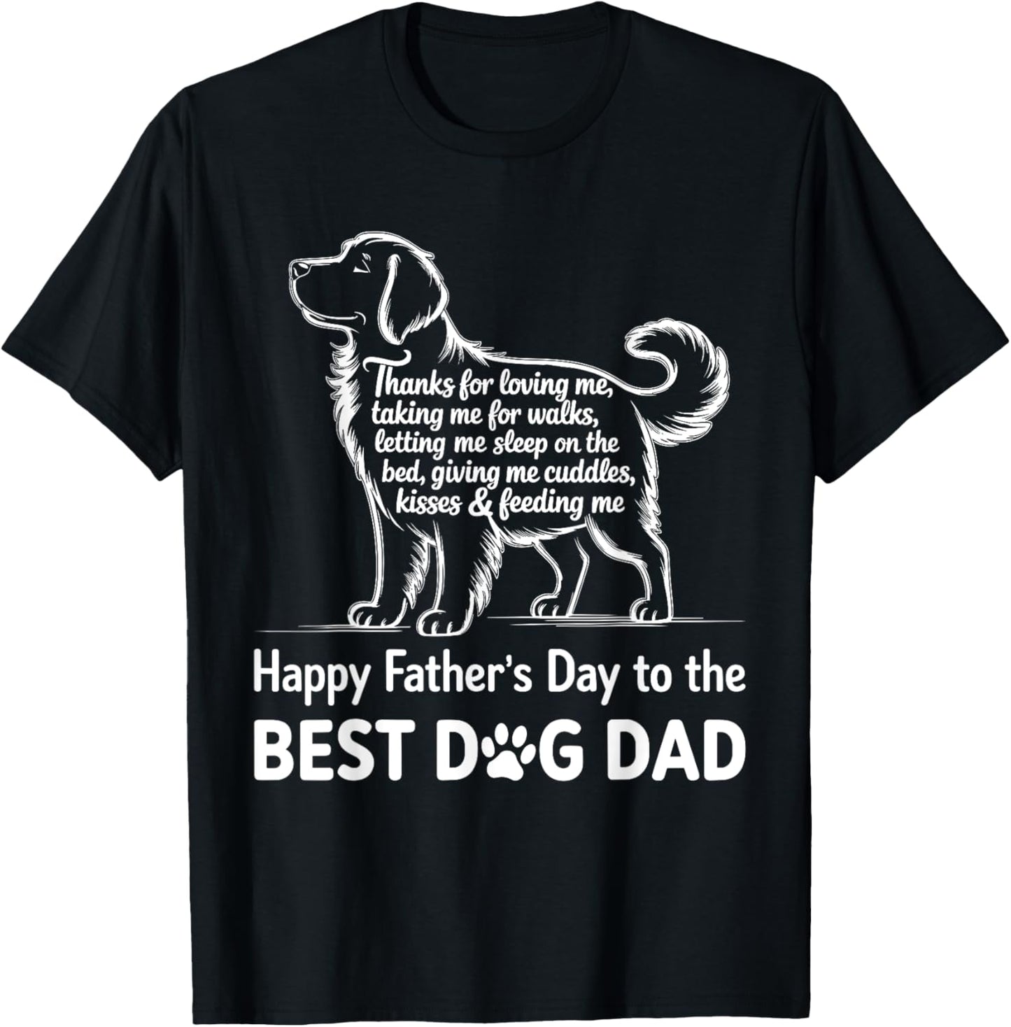 Happy Father's Day to the Best Dog Dad Cute Dog Owner Father T-Shirt