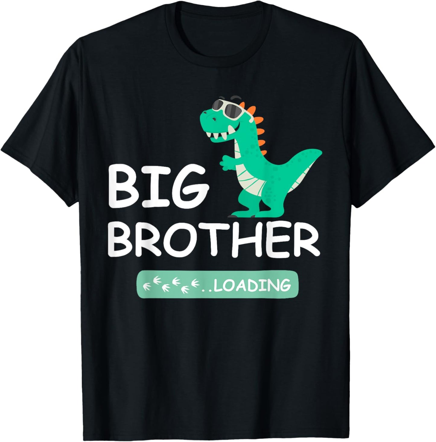 Funny Dinosaur I'm Going to Be Big Brother 2025 Baby Loading T-Shirt