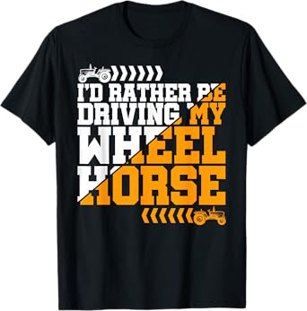 Farmer Wheel Horse Farming Tractor T-Shirt