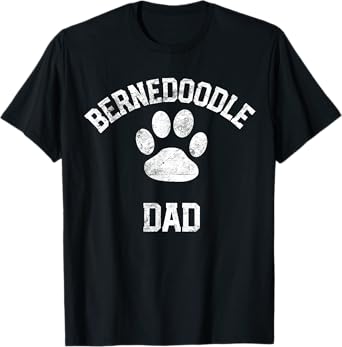 Bernedoodle Dad Shirt Distressed Vintage Look T-Shirt