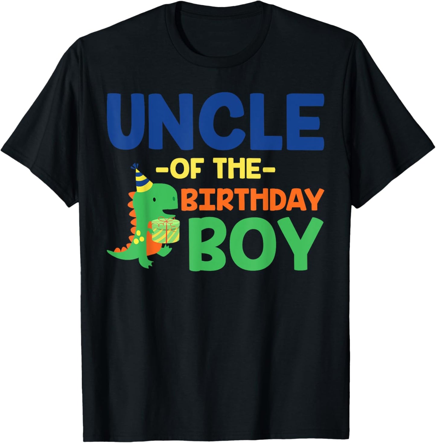 Uncle of The Birthday For Boy Saurus Rex Dinosaur Party T-Shirt