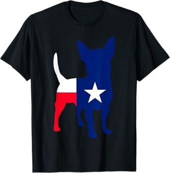 Texas Chihuahua State Flag Dog Lover Pride T-Shirt