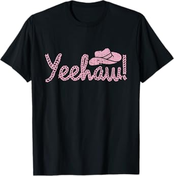 Yee Haw Howdy Rope Rodeo Western Country Southern Cowgirl T-Shirt