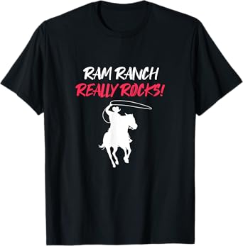Ram Ranch Really Rocks Horse Horseback Riding Cowboy Cowgirl T-Shirt