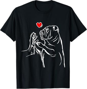 English Bulldog Love Bully Female Gift Idea T-Shirt