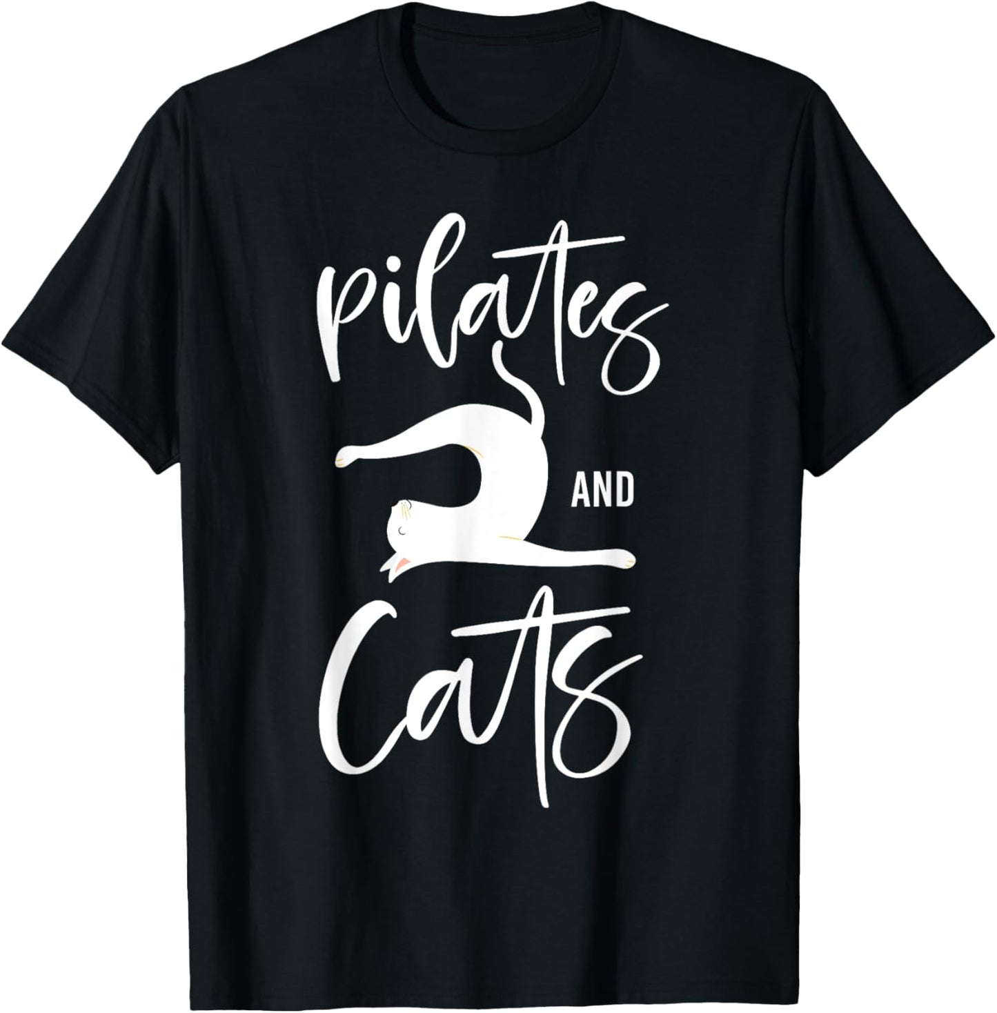 Pilates Instructor Teacher Cat Pilates And Cats T-Shirt