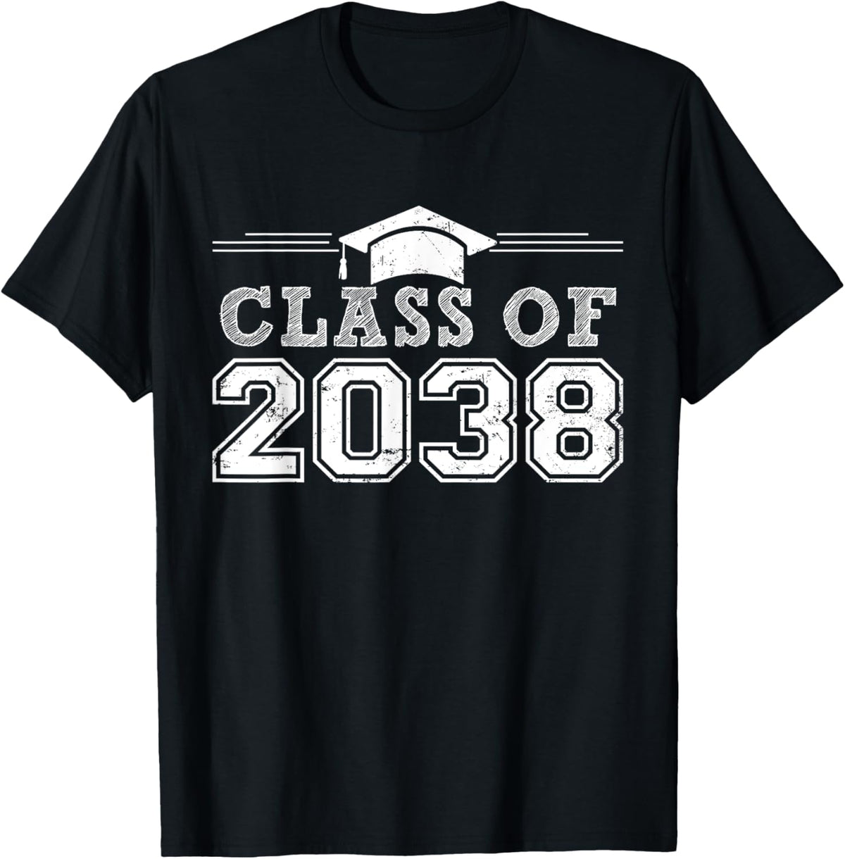 Class Of 2038 Grow With Me Graduation First Day of School T-Shirt