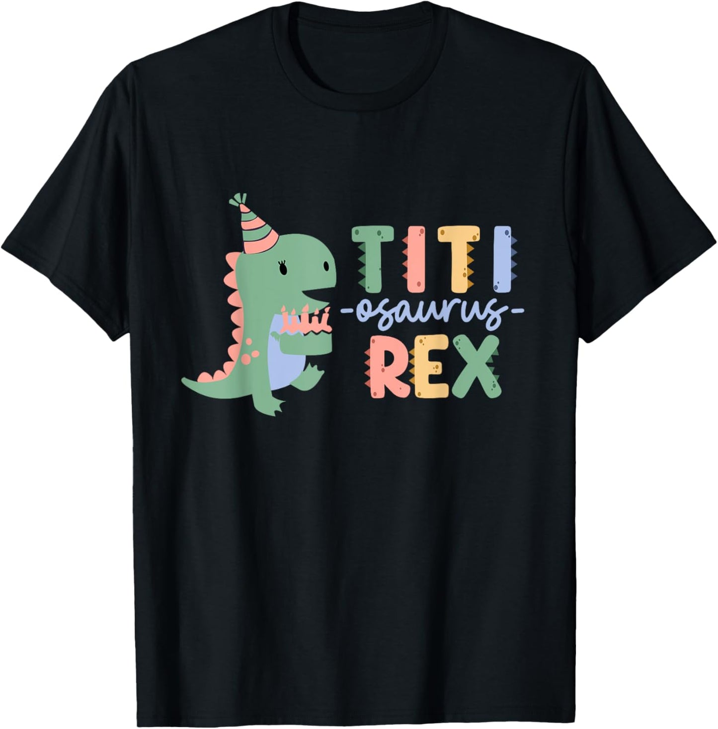 Titi Dinosaur Birthday Family Matching T-rex Birthday T-Shirt
