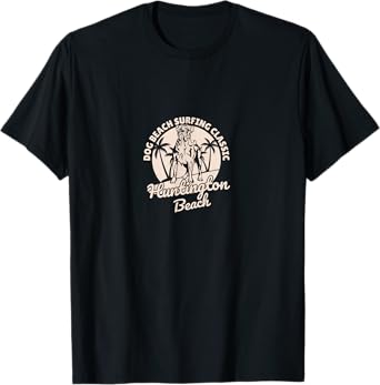 Huntington Dog Beach California CA Surf T-Shirt