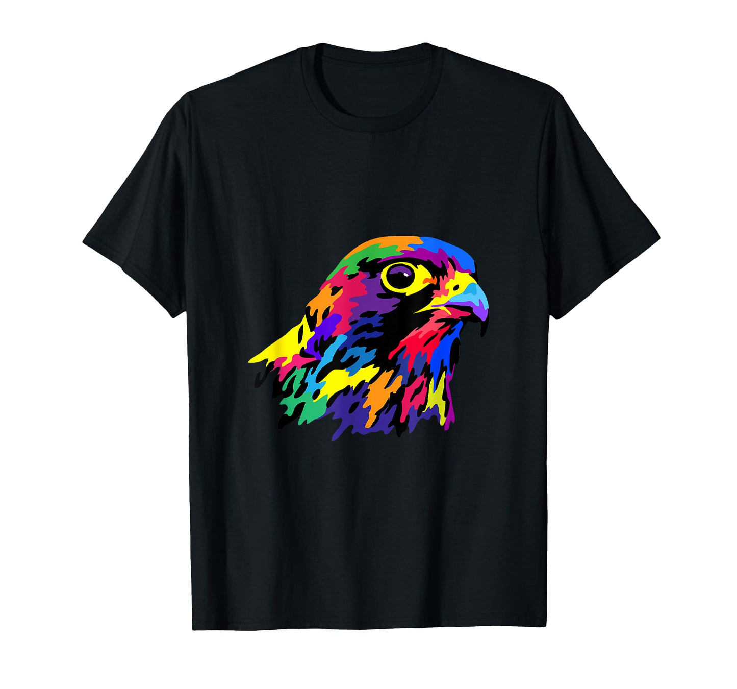 Pop Art Peregrine Falcon Hawk Falconry Bird Lover Birder T-Shirt