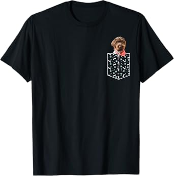 Labradoodle, Dog in a Pocket, Bones & Paws Men Women Kids T-Shirt